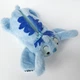 Мягкий плюшевый пенал Stitch Лило и Стич для школы и офиса с молнией голубой - изображение 2