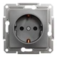 Розетка Schneider Electric Asfora с заземлением антрацит EPH2900171 - изображение 8