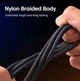 Кабель 6A USB-Type C чорний 240W 1 метр QC 3.0 105444BK100TC - зображення 7