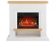 Каминокомплект ArtiFlame Shelford AF23BS білий ефект живого полум'я зі звуком та обігрівом - зображення 1