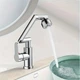 Смеситель трансформер вращающийся для ванной комнаты и кухни Swiveling Faucet Серый - изображение 5