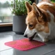 Коврик для слизывания WAUDOG Silicone, 190×190×10 мм, розовый - изображение 5