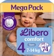 Подгузники Libero Comfort размер 4 (7-11 кг) 74 шт (7310361165359) - изображение 1