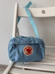 Бананка сумка на пояс Fjallraven kanken из ткани не промокает голубой - изображение 3