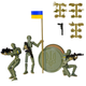 Набір з 3х рухомих фігурок солдатів D.Army 13 конструктор (Dummy Lucky 13) - изображение 1