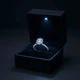 Футляр для кольца с подсветкой Led для предложения черная black 20х50х60мм коробочка для кольца FB256-K - изображение 9