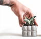 Бетонное кашпо для кактусов и суккулентов (Серый) GREYMIX Concrete Art - изображение 1