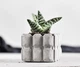 Бетонное кашпо для кактусов и суккулентов (Серый) GREYMIX Concrete Art - изображение 2
