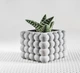 Бетонное кашпо горшок для кактусов и суккулентов (Серый) GREYMIX Concrete Art - изображение 2
