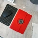 Чохол 360° Rotating Stand Case з клавіатурою та мишею в комплекті для iPad 11 (A16) (2025) - Red/Black - зображення 1