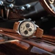 Мужские наручные часы Casio Edifice EFR-575L-7A Серебристые/Бежевый циферблат/Коричневый ремешок - изображение 3