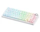Ігрова механічна клавіатура AULA F75 з RGB підсвіткою White Contour Lines - изображение 1