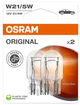 Zestaw żarówek samochodowych Osram Original W21/5W 12 W 12 V 2 szt (7515-2BL) - obraz 2