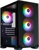 Корпус 1stPlayer X2-M-BK-4F7 Black з 4 ARGB вентиляторами - зображення 1