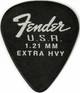 Набор медиаторов Fender Dura-Tone Delrin Picks 1.21 Mm, 351 Shape - 12 Pack Black - изображение 1