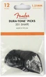 Набор медиаторов Fender Dura-Tone Delrin Picks 1.21 Mm, 351 Shape - 12 Pack Black - изображение 5