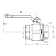 Кран кульовий Icma 1"1/2 прямий №350 - зображення 2