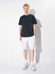 Футболка хлопковая длинная мужская Armani Exchange 11546 S Темно-синяя (smt2000000036366) - изображение 3