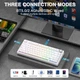 Бездротова ігрова механічна клавітура Aula F75 Contour lines White 75%, Hot-Swap, RGB, 2.4GHz/Bluetooth/USB - изображение 5