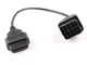 Кабель переходник BauTech для Renault 12 Pin к 16 Pin OBD2 Чёрный (1004-799-00) - изображение 7