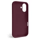 Чехол Fiji Silicone Case для Apple iPhone 17 бампер накладка Soft Touch с микрофиброй Plum - изображение 2