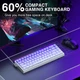 Игровая механическая клавиатура AULA HERO 68 HE Magnetic Switch с RGB подсветкой White/Purple, ENG - изображение 4