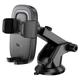 Автомобільний тримач із бездротовою зарядкою Hoco HW32 Crown push-type wireless Black - изображение 2