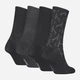 Набор женских носков высоких хлопковых Calvin Klein 701235366-001 One Size 4 пары Черный (8720245674171) - изображение 2