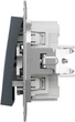 1-клавішний вимикач Schneider Electric Asfora самозажимний сталь (EPH0100162) - изображение 3