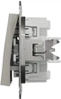 Перемикач 2-клавішний Schneider Electric Asfora самозажимний бронза EPH0600169 - зображення 3