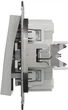 Вимикач кнопоковий Schneider Electric Asfora самозажимний алюміній EPH0700161 - зображення 3