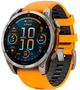 Smartwatch Garmin fenix 8 47mm AMOLED Sapphire Titanium with a spark Orange and Graphite Silicone Band (010-02904-11) - obraz 1