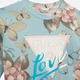 Подростковая укороченная футболка-топ для девочки Guess 818874353 176 см Голубая (1159839014) - изображение 3