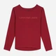 Подростковый лонгслив для девочки Calvin Klein 157177410 140 см Бордовый (1159838990) - изображение 1