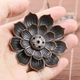 Металлическая аромалампа ЛОТОС курительница для благовоний 5,8*5,8 см (EG4081) - изображение 3