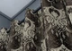 Комплект (2шт. 1,55х2,7м.) штор на люверсах из ткани парча. Цвет венге с бежевым. Код 1774ш 37-0263 5120100 - изображение 9