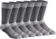 Комплект теплых носков для трейла с контролем влажности Dickies Dri-tech Crew Socks 6-Pack Color: Charcoal (I611010) US6-12 EU39-45 24-30см - изображение 1