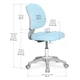 Дитяче крісло Evo-kids Limpi Blue (арт.Y-212 KBL) Блакитний - зображення 4