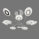 Потолочная светодиодная люстра Sirius 128W на десять плафонов 3000-6500К хром IP20 8929-10 128W - изображение 2