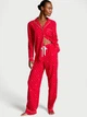 Піжама Фланель (сорочка + штани) Victoria's Secret Flannel Long Pajama Set S Regular Червона (26831513D) - зображення 1