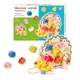 Деревянная развивающая игрушка Шнуровка Ёж WToys, 25916 - изображение 5