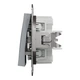 Кнопковий вимикач двоклавішний Schneider Electric Asfora сталь EPH1100162 - зображення 4
