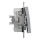 Кнопковий вимикач двоклавішний Schneider Electric Asfora сталь EPH1100162 - зображення 6