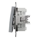 Переключатель двухклавишный Schneider Electric Asfora сталь EPH0600162 - изображение 5