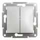 Переключатель двухклавишный Schneider Electric Asfora алюминий EPH0600161 - изображение 7