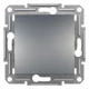 Переключатель одноклавишный Schneider Electric Asfora сталь EPH0400162 - изображение 1