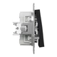 Кнопочный выключатель двухклавишный Schneider Electric Asfora антрацит EPH1100171 - изображение 4