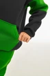 Детский спортивный утепленный костюм Kindamor Snug Princess Green/Grey, флис для девочки 134 см зеленый с серым - изображение 7