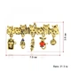 Брошь женская BROCHE бижутерия Животные Кошки с подвесками золотистая BRBF113116 - изображение 2