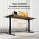 Стіл з регулюванням висоти Sense7 Nojo Light 140×70 см, електричний, коричневий - изображение 4